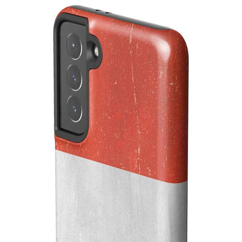 Peru Flag Distressed Galaxy S21 5G Pro Case