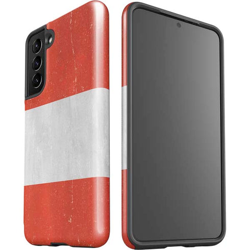Peru Flag Distressed Galaxy S21 5G Pro Case