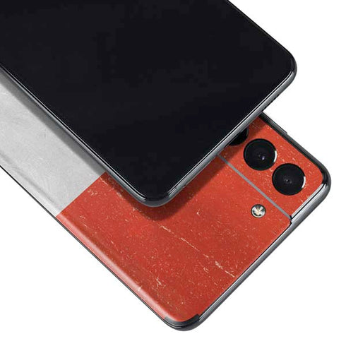 Peru Flag Distressed Galaxy S21 Plus 5G Skin