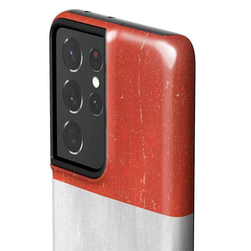 Peru Flag Distressed Galaxy S21 Ultra 5G Pro Case