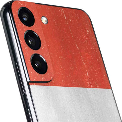 Peru Flag Distressed Galaxy S22 Plus Skin