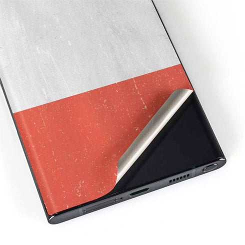 Peru Flag Distressed Galaxy S22 Ultra Skin