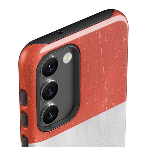 Peru Flag Distressed Galaxy S23 Plus Pro Case
