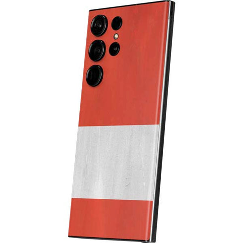 Peru Flag Distressed Galaxy S23 Ultra Skin