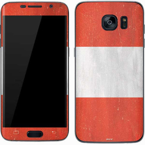 Peru Flag Distressed Galaxy S7 Skin