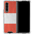 Peru Flag Distressed Galaxy Z Fold4 5G Clear Case