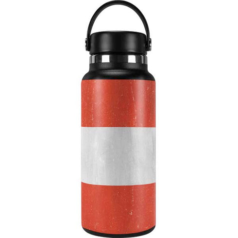 Peru Flag Distressed Hydro Flask 32oz Wide Mouth Skin