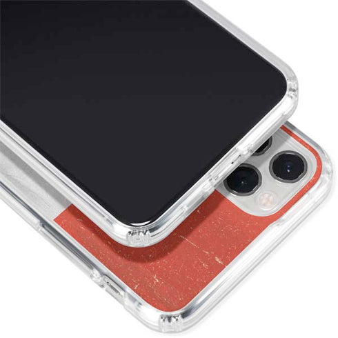 Peru Flag Distressed iPhone 11 Pro Clear Case