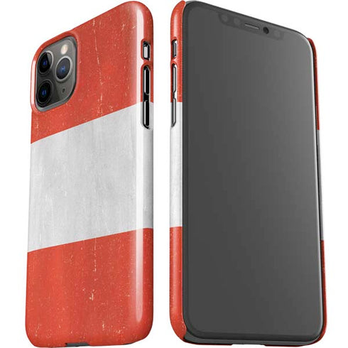Peru Flag Distressed iPhone 11 Pro Lite Case