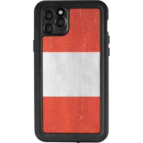 Peru Flag Distressed iPhone 11 Pro Max Waterproof Case