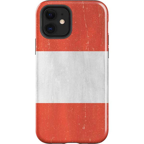 Peru Flag Distressed iPhone 12 Impact Case