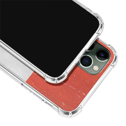 Peru Flag Distressed iPhone 12 Pro Max Clear Case