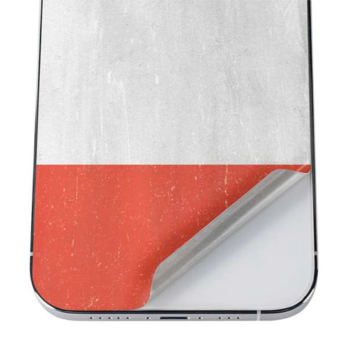 Peru Flag Distressed iPhone 12 Pro Skin