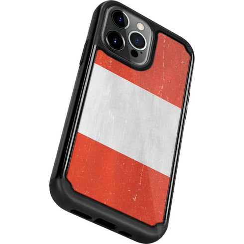 Peru Flag Distressed iPhone 13 Pro Cargo Case