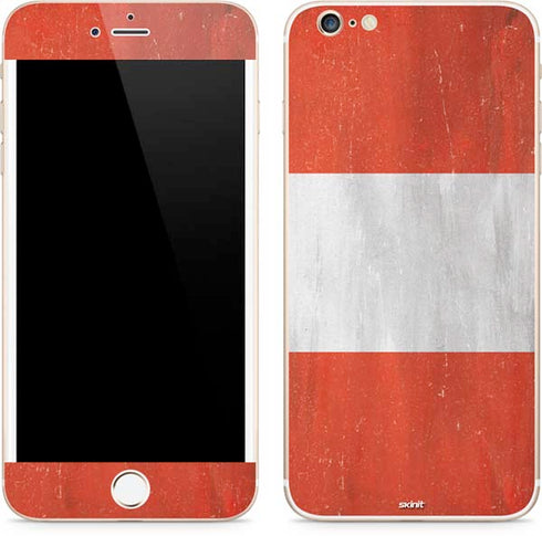 Peru Flag Distressed iPhone 6/6s Plus Skin