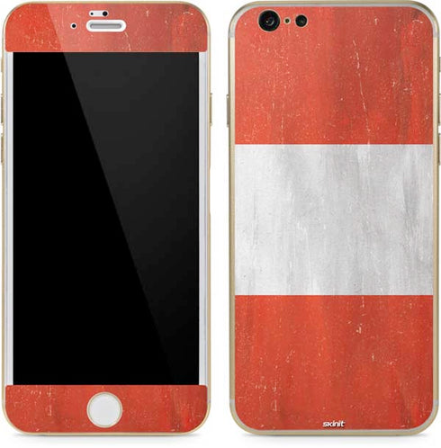 Peru Flag Distressed iPhone 6/6s Skin