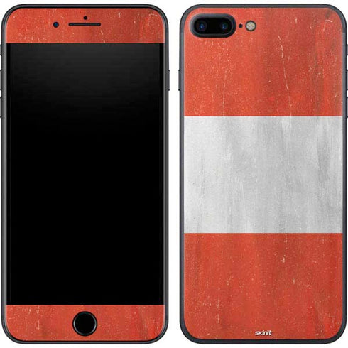 Peru Flag Distressed iPhone 7 Plus Skin