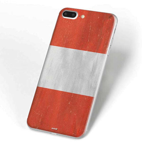 Peru Flag Distressed iPhone 7 Plus Skin