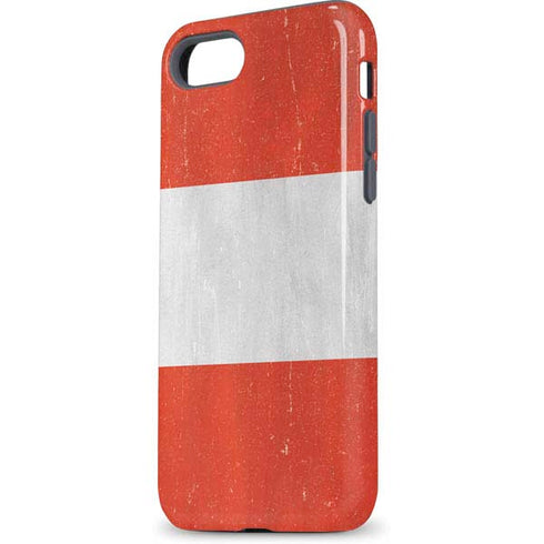 Peru Flag Distressed iPhone 7 Pro Case
