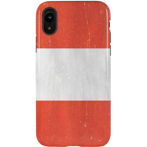 Peru Flag Distressed iPhone XR Pro Case