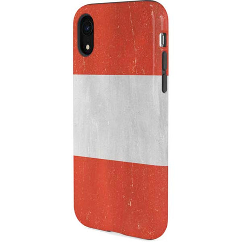 Peru Flag Distressed iPhone XR Pro Case