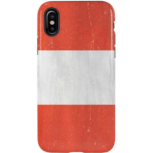 Peru Flag Distressed iPhone XS Pro Case
