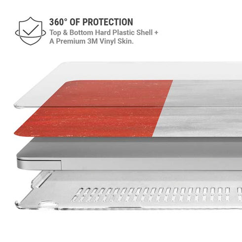 Peru Flag Distressed MacBook Air 13in M1 (2021) Case plus Skin