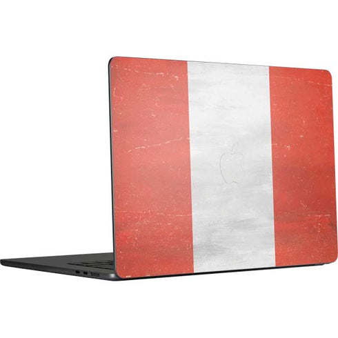 Peru Flag Distressed MacBook Air 15 in (2023) Skin