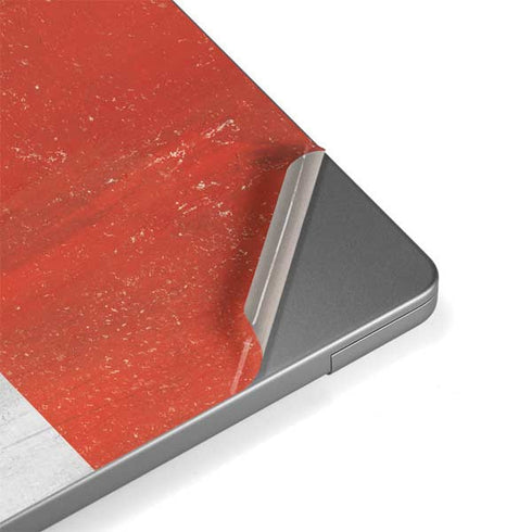 Peru Flag Distressed MacBook Pro 14in (2021-24) Skin