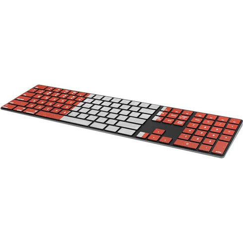 Peru Flag Distressed Magic Keyboard with Numeric Keypad Skin