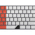 Peru Flag Distressed Magic Keyboard with Numeric Keypad Skin