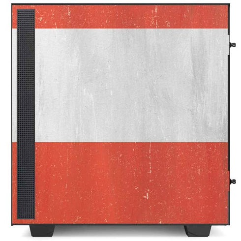 Peru Flag Distressed NZXT H510 Compact ATX Mid-Tower Case Skin