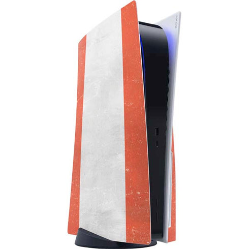 Peru Flag Distressed PS5 Console Skin