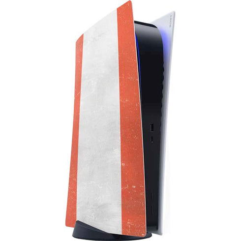 Peru Flag Distressed PS5 Digital Edition Console Skin