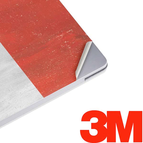 Peru Flag Distressed Surface Laptop 2 Skin