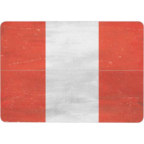 Peru Flag Distressed Surface Laptop Studio Skin