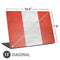 Peru Flag Distressed Universal Laptop 13in (10.6 x 7.6in) Skin
