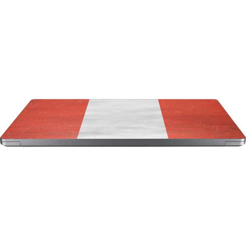 Peru Flag Distressed Universal Laptop 13in (10.6 x 7.6in) Skin