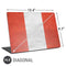 Peru Flag Distressed Universal Laptop 16.6in (13.4 x 9.7in) Skin