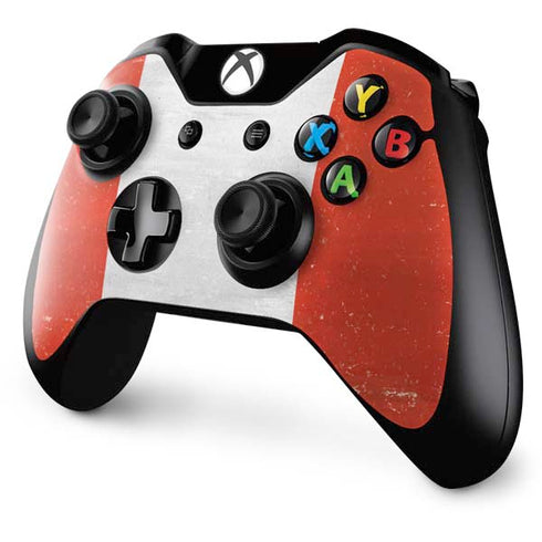 Peru Flag Distressed Xbox One Controller Skin