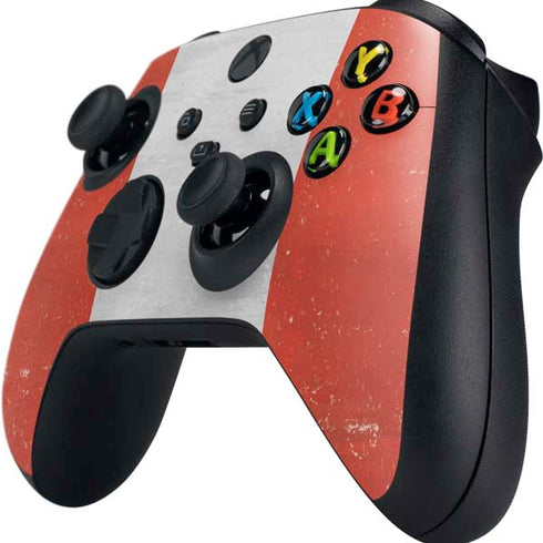 Peru Flag Distressed Xbox Series X Controller Skin