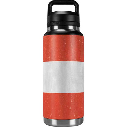 Peru Flag Distressed YETI Rambler 36oz Bottle Skin