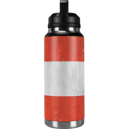 Peru Flag Distressed YETI Rambler 36oz Bottle Skin