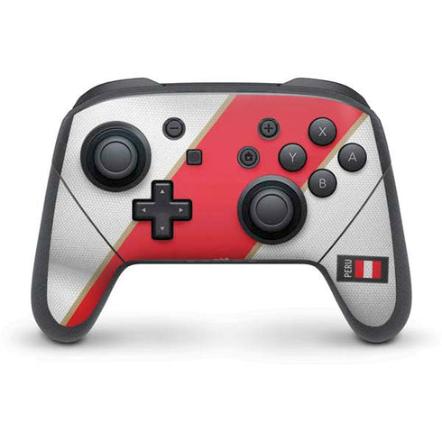 Peru Soccer Flag Nintendo Switch Pro Controller Skin