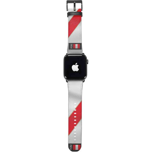 Peru Soccer Flag Apple Watch Band 42-44mm