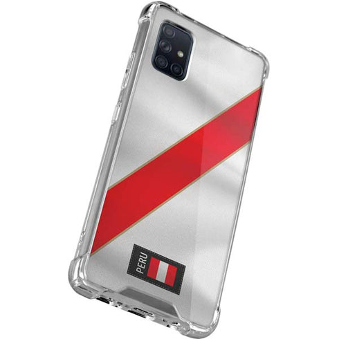 Peru Soccer Flag Galaxy A51 5G Clear Case