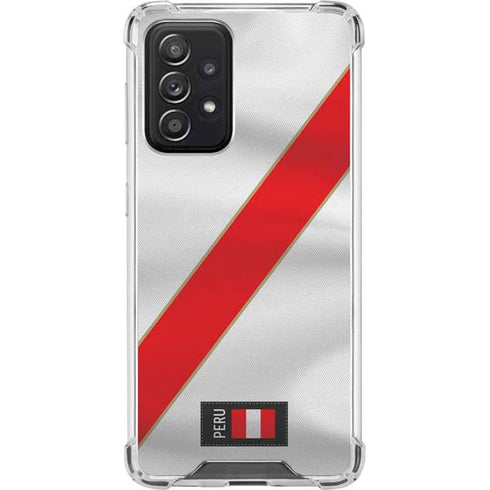Peru Soccer Flag Galaxy A52 5G Clear Case