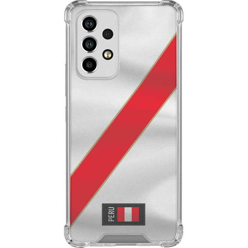 Peru Soccer Flag Galaxy A53 5G Clear Case