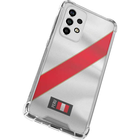 Peru Soccer Flag Galaxy A53 5G Clear Case