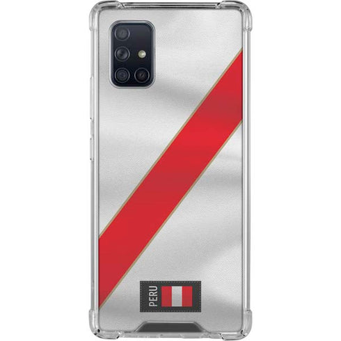 Peru Soccer Flag Galaxy A71 5G Clear Case